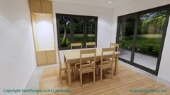 26×36 Feet House Plans 8×11 Meter 2 Beds 2 Baths Terrace Roof PDF (A4 Hard Copy)