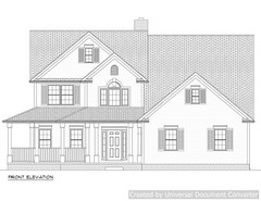 Full Set of two story 4 bedroom house plans 2,750 sq ft