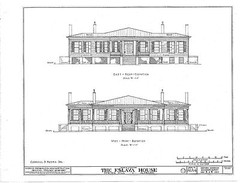 Antebellum Plantation home, elegant single story, porches, architectural plans
