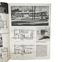 1963 Vintage MCM HOME DESIGNS Luxurious Living House Plan Catalog Magazine 21st