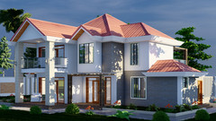 Modern Villa House Design (4 bedroom)