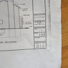 Colorado Blueprints Classic Homes Set of 5 Blue Print Papers Fine Line Design
