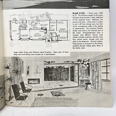 1963 Vintage MCM HOME DESIGNS Luxurious Living House Plan Catalog Magazine 21st
