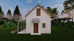 Two-Story 2-Bedroom 1 Bath Home Building Plans | 32’x16′ | 1024sqft | DIY