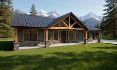 2,080 Sqft (Living) Modern Farm House with – 3 Bedrooms and 2 Baths with Garage