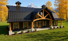 2400 Sqft Modern Barndominium 4bd/2.5ba – Construction Plans – PDF