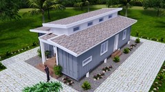 3 High Cub Container 24×40 Feet 2 Beds 1 Bath Shed Roof PDF (A4 Hard Copy)