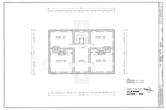 Traditional Brick House, Colonial Williamsburg architectural PRINTED PLANS