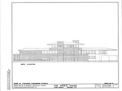 Frank Lloyd Wright’s Prairie Style Robie House – 10 Sheet set of PRINTED plans
