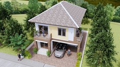 26×33 Feet House Design Plan 8×10 Meter 3 Beds 3 Baths Hip Roof (A4 Hard Copy)