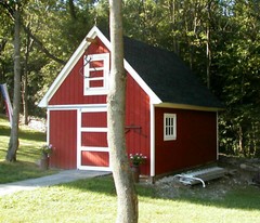 Candlewood Mini-Barn, Garage and Shop – 3 Sets of Pole Barn Plans (eB-110×3)