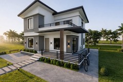28×33 feet House Plan 8.5×10 meter 4 Beds 2 Baths PDF, CAD Files &A4 Hard Copy