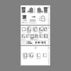 16×16 Tiny Duplex — 441 sq ft — PDF Floor Plan — Model 23A