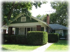 Brick Bungalow, Small Home Design, 2 bedrooms, printed architectural plans