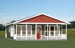 28×34 House — 2 Bedroom 2 Bath — 952 sq ft — PDF Floor Plan — Model 1