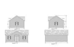 20’X30′- 30’X20′ POOL HOUSE CABANA PLANS GABLE ROOF POOL HOUSE 20-2030-PH-GBL-8