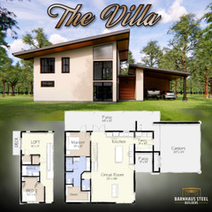 The Villa: Modern Floorplan – 2 Bedrooms / 2.5 Baths 1,955 SF Design Blueprints