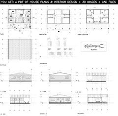 Container house plans – 4 bedrooms – 2 bathrooms – Digital PDF File