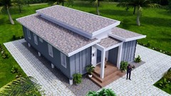 3 High Cub Container 24×40 Feet 2 Beds 1 Bath Shed Roof PDF (A4 Hard Copy)