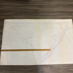 Vintage Architectural Site Plan Princeton NJ Landscape Drawings Blueprint Lot