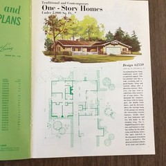 Vtg 1978 Contemporary & Traditional Home House Plans Floor Plans Modern MCM Book