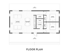 Modern Cabin House, 20′ x 44′, 880 Sq Ft, Tiny House, Architectural Plans