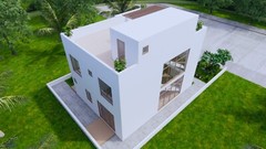 29×36 Feet House Plans 8.5×11 Meter 4 Bed 3 Bath Terrace Roof PDF & A4 Hard Copy
