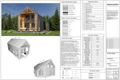 29’x44’ 3 Bed, 3 Bath Premium Barnhouse Architectural Build Plans PDF.