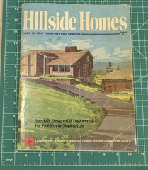 VTG 100 Multi-Level Hillside Home Plans Design Catalog Blueprints 1972 MCM