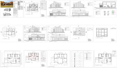 Charming backyard cabin 3 Bed, Bath Architectural Build Plans PDF Download
