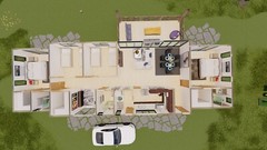 33×69 House plans — 4 Bedroom 3 Bath — 1587 sq ft — PDF Floor Plan