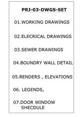 Modern House Plan Double Storey 35×65 complete set Front Elevation House Pdf,Dwg