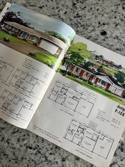 Vintage 1972 MCM Home Plans Design Catalog Blueprints Ranch Split-Level Houses