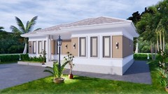 40×26 Feet Modern Farmhouse Designs 12×8 Meters 3 Beds 2 Baths (A4 Hard Copy)