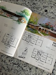 Vintage 1972 MCM Home Plans Design Catalog Blueprints Ranch Split-Level Houses
