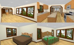 44×48 Apartment with 2-Car 1-RV Garage – PDF FloorPlan – 1,528 sqft – Model 5J
