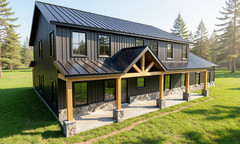 2 Story Country Loft Plan: 3,159 (Living) Sqft, 5 Bed – 2.5 bath – 4-Car Garage