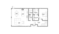 Barndominium House Plan 3 Bedrooms 4 bath 25’x50′ (2,500 sq ft.) | PDF Download