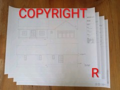 Ridgeway House Plan 1,512 SQFT 3 BED 2 BATH Ranch Printed Plan Set With GARAGE