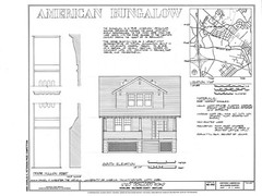 Bungalow House Plans, 3 bedroom Craftsman Style Small Home – printed plans