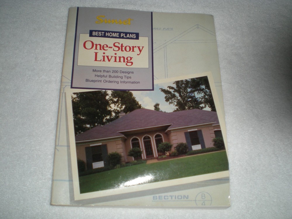 Sunset One-Story Living House Plans 1992