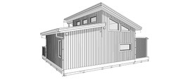 Cozy Charming Tiny House 2 Bed, 1 Bath Architectural Build Plans PDF Download
