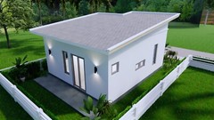 20×23 feet Small House 6×7 meter 2 Beds 1 Bath Shed Roof PDF & (A4 Hard Copy)