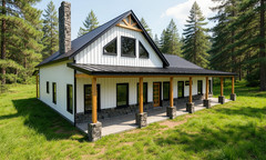 Modern Farm House: 2,220 (Living ) Sqft -4bed-2.5bath