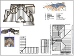 39’x49’ 3 Beds, 3 Baths Luxury Modern House Architectural Build Plans PDF.