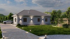 Rural Residence 3 Bed, Bathroom, 2 Car Garage CAD Blueprints Metric/Imperial