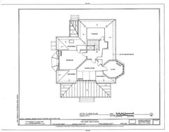 Victorian Queen Anne Style architectural home, tower, porches PRINTED PLANS