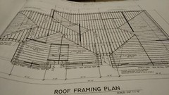 Blue Print Plan of Beautiful Ranch Style Custom Home
