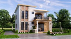 26×36 Feet House Plans 8×9 Meter 3 Bedrooms 2 Baths Terrace PDF (A4 Hard Copy)