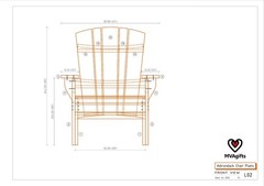 Complete plans + Assembly Manual to make an Adirondack chair from scratch – pdf
